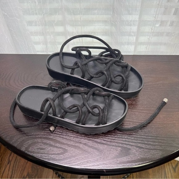 AllSaints Kofu Wrap-around Ankle Platform Sandal 38 - Picture 11 of 11